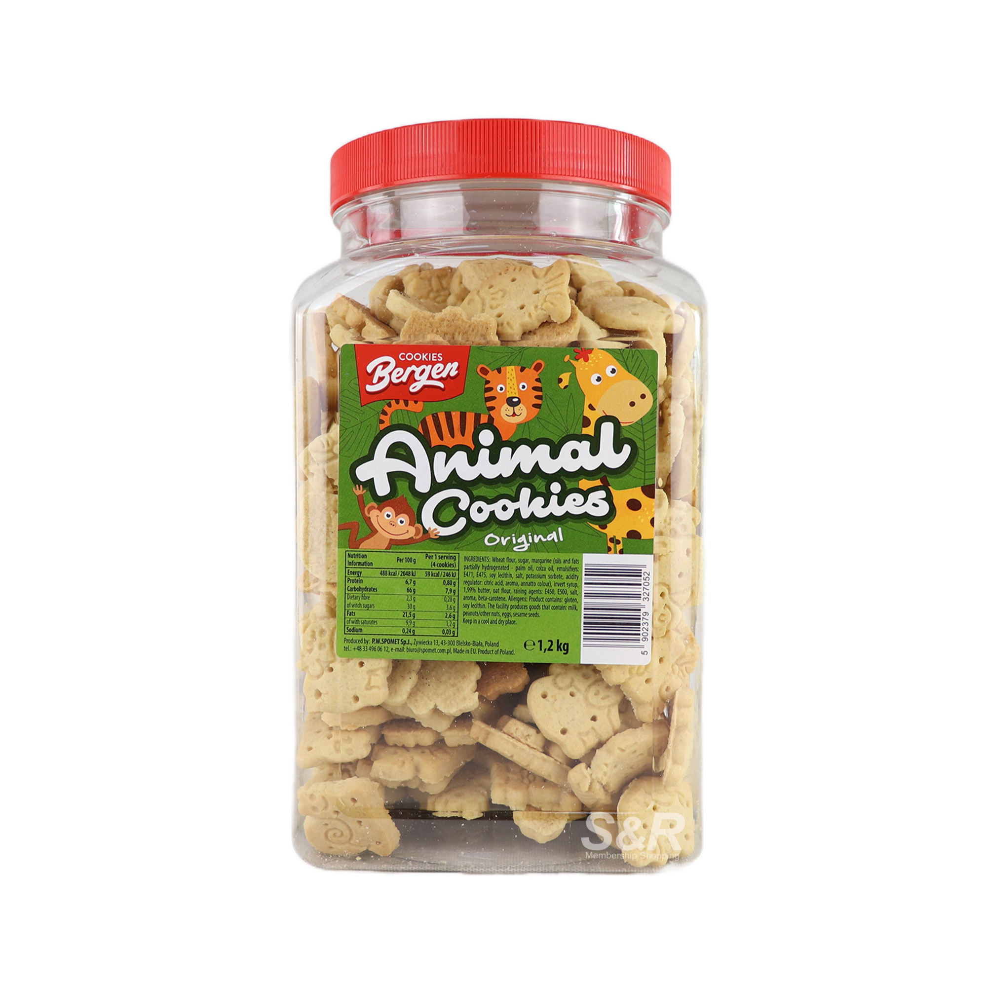 Bergen Original Animal Cookies 1.2kg Bergen Original Animal Cookies 1.2kg